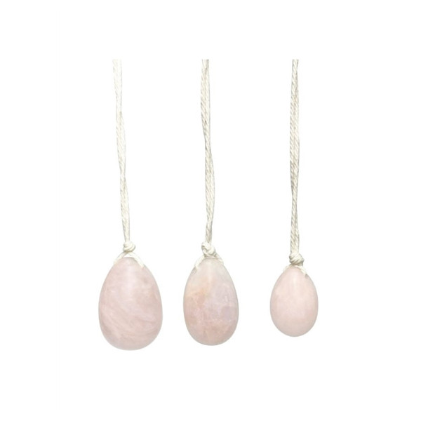 ufs de Yoni en Quartz rose Assortiment de 3