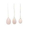 ufs de Yoni en Quartz rose Assortiment de 3