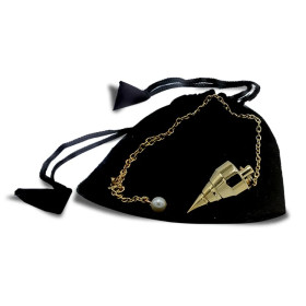 Pendule en laiton plaqué or -- 18 g； 2.5 cm