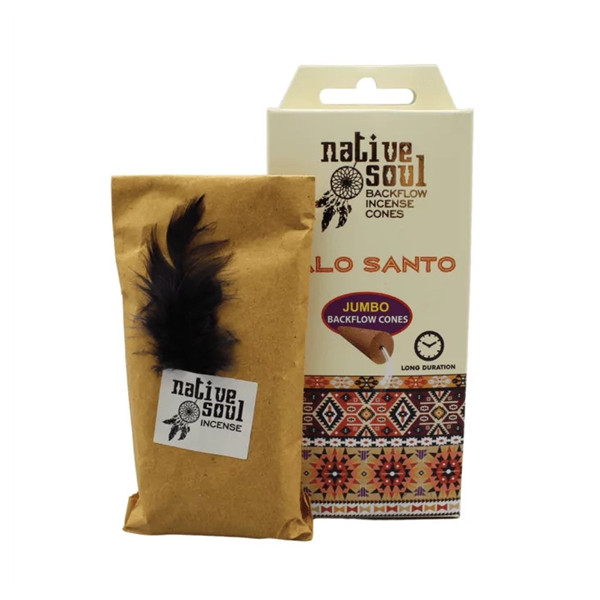 Encens Green Tree Native Soul Palo Santo Cône Backflow