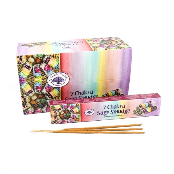 Encens Green Tree 7 Chakras Sauge - 15 grs