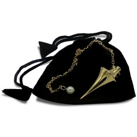 Pendule en laiton plaqué or -- 20 g； 4 cm