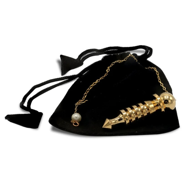 Pendule en laiton plaqué or -- 24 g； 5 cm