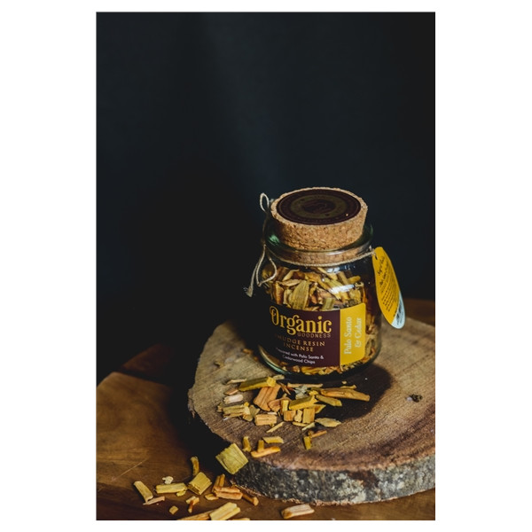 Encens Résine Organic Purification Palo Santo et Cèdre 100 grs