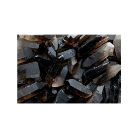 Pointes de Quartz fumé - Boite de 1 kg environ