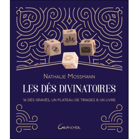 Les Dés divinatoires - 16 dés gravés, un plateau de tirages & un livre - Coffret