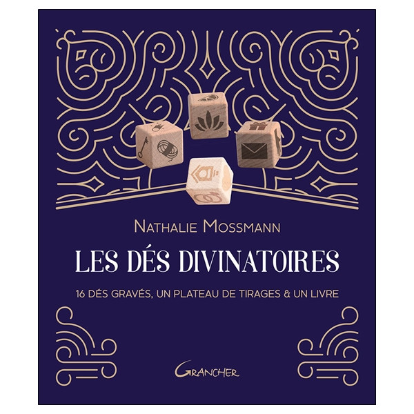 Les Dés divinatoires - 16 dés gravés, un plateau de tirages & un livre - Coffret