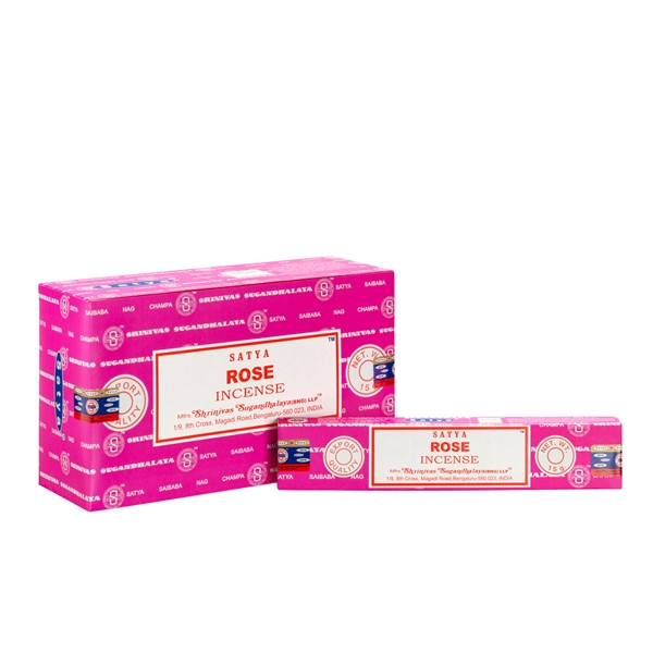 Encens Nag Champa Satya - Rose - 15 grs