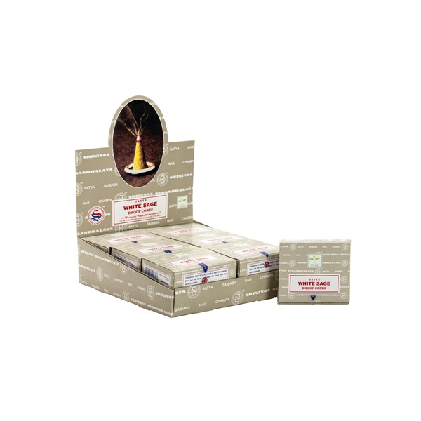 Encens Satya - Sauge Blanche- Dhoop Cônes