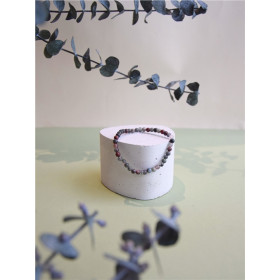 Bracelet Héliotrope Perles rondes 4 mm