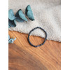 Bracelet Pierre de lave Perles rondes 4 mm