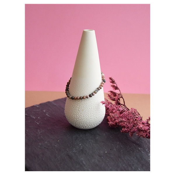 Bracelet Rhodonite Perles rondes 4 mm