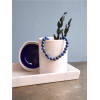 Bracelet Lapis-Lazuli Perles rondes 8 mm Poignet large