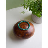 Bracelet Malachite Perles rondes 8 mm Poignet large