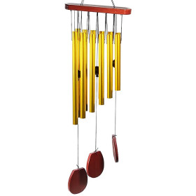Carillon à vent 12 tubes et bois -- 70 cm