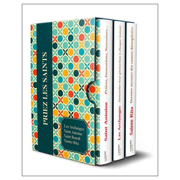 Prières, neuvaines et litanies - Coffret de 4 livres - Les Archanges - Saint Antoine - Saint Benoit - Sainte Rita