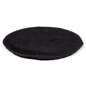 Support plat pour Bol Tibétain - rond noir -- 20x1 cm
