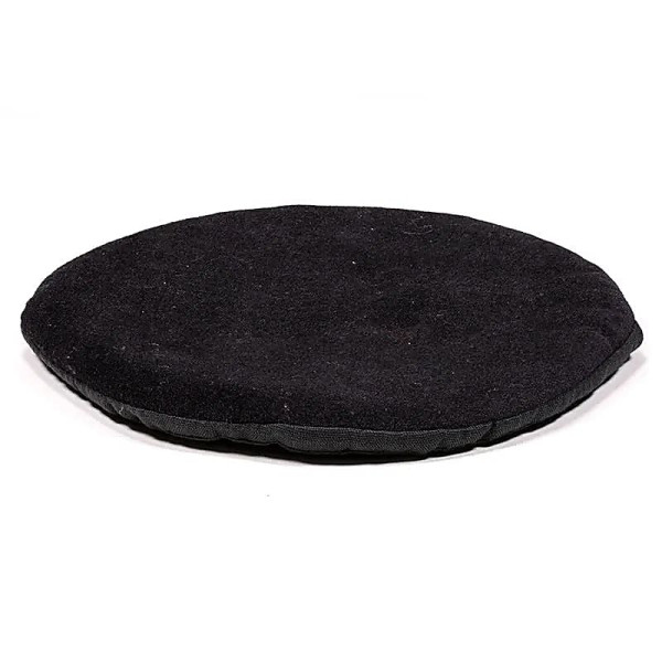 Support plat pour Bol Tibétain - rond noir -- 15x1 cm
