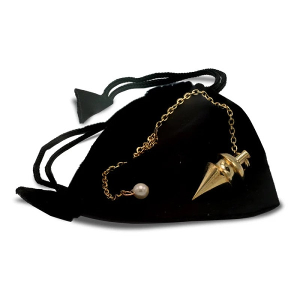 Pendule en laiton plaqué or -- 14 g； 3 cm