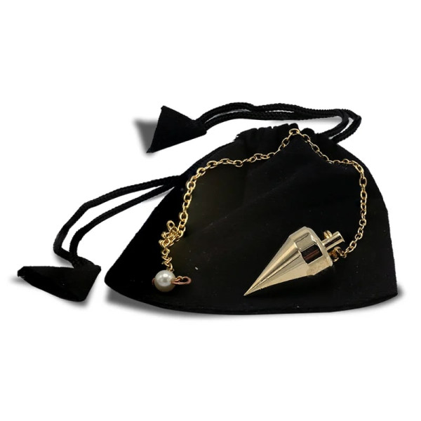 Pendule en laiton plaqué or -- 18 g； 3 cm