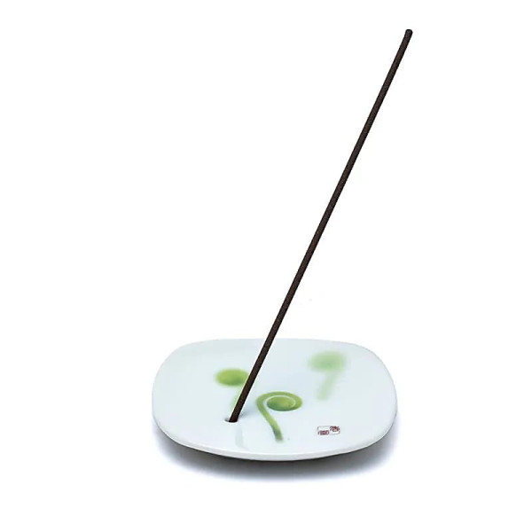 Brûle-encens Yume no Yume têtes de Fougères violettes --  8.2x1.2x8.2 cm