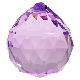 Cristal arc en ciel Sphère - violet - qualité AAA -- 5 cm