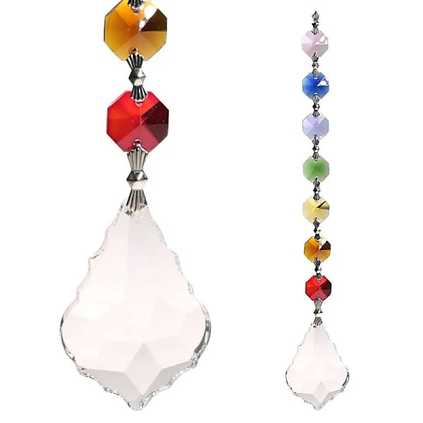 Cristal de fenêtre 7 Chakra Feng-Shui - Harmonie -- 20 cm