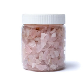 Chips Éclats de quartz rose  -- ±0.5-1.5cm； ±700g