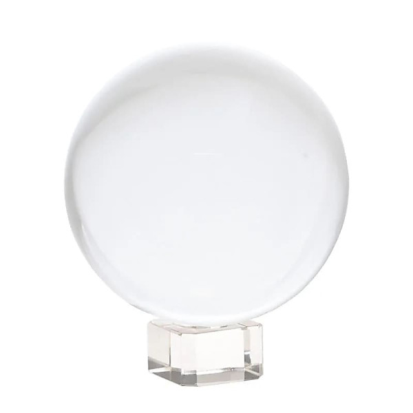 Sphère de Cristal sur base en verre -- 5 cm
