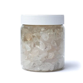 Chips Eclats de cristal de roche  -- ±0.5-1.5cm； ±700g