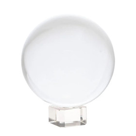 Sphère de Cristal sur base en verre -- 6 cm