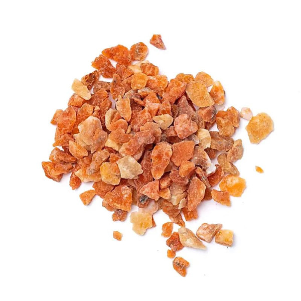 Chips Eclats de calcite orange  -- ±0.5-1.5cm； ±700g