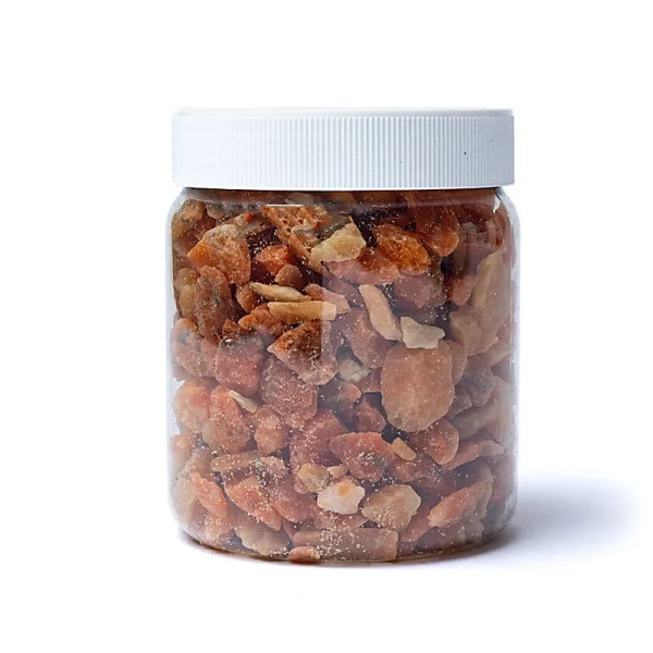 Chips Eclats de calcite orange  -- ±0.5-1.5cm； ±700g