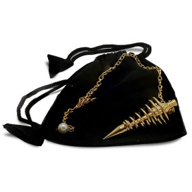 Pendule en laiton plaqué or -- 12 g； 4 cm