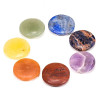 Chakra  Lot 7 pierres rondes -- 3.5 cm