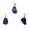 Pendentif Quartz bleu monture en métal-- ±2-3 cm