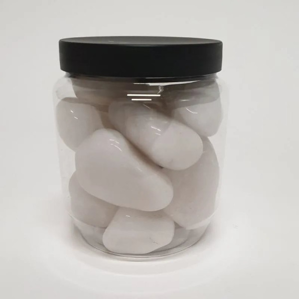 Quartz laiteux pierres polies de qualité A -- ±4-7 cm； 500 g