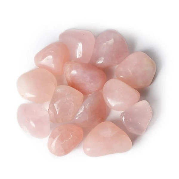 Quartz rose Pierres polies qualité A -- ±3-8 cm； ±500 g