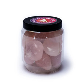 Quartz rose Pierres polies qualité A -- ±3-8 cm； ±500 g