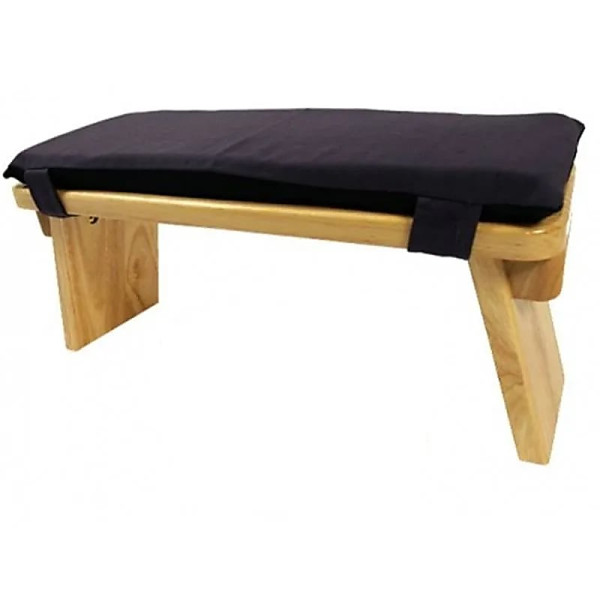 Coussin pour banc de méditation indigo avec rembourrage -- 48x17x3 cm