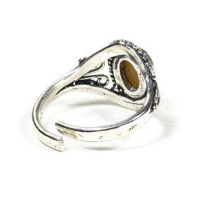 Bague avec oeil de tigre -- 0.7cm