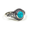 Bague avec turquoise -- 1cm