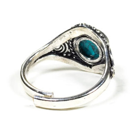 Bague avec turquoise -- 1cm