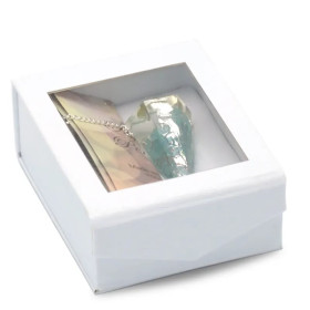 Orgonite Pendule Apatite pointe à facette -- 11 g； 4 cm