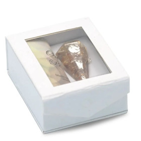 Orgonite Pendule Citrine pointe à facette -- 11 g； 4 cm
