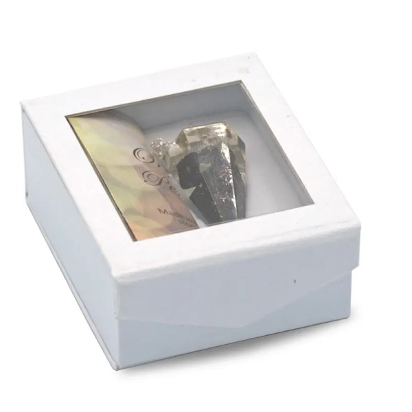 Orgonite Pendule de Shungite pointe à facette -- 11 g； 4 cm