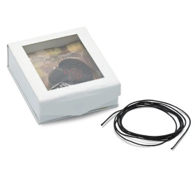 Pendentif d'Orgonite avec Shungite en forme de coeur -- 3.5 cm