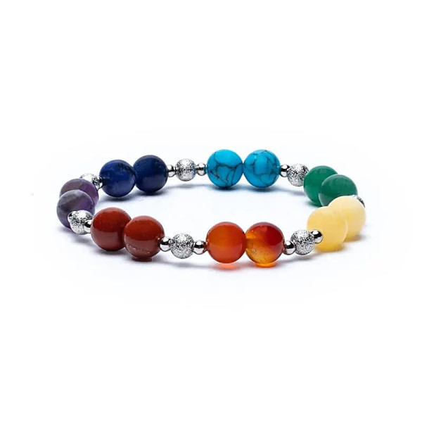 Bracelet élastique 7 chakra -- ±0.7cm