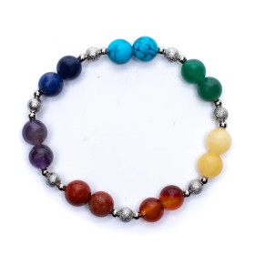 Bracelet élastique 7 chakra -- ±0.7cm