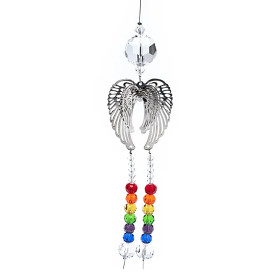 Ailes d'ange avec décoration de cristaux -- 30 cm